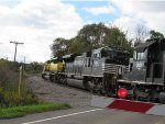 The lead locomotives